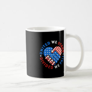 Vereint sind wir gespalten Wir fallen US-amerikani Kaffeetasse