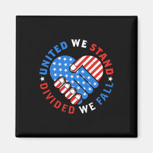 Vereint sind wir gespalten Wir fallen US-amerikani Magnet