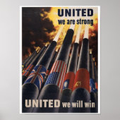 Vereint sind wir stark poster (Vorne)