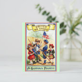 vereint stehen postkarte (Stehend Vorderseite)