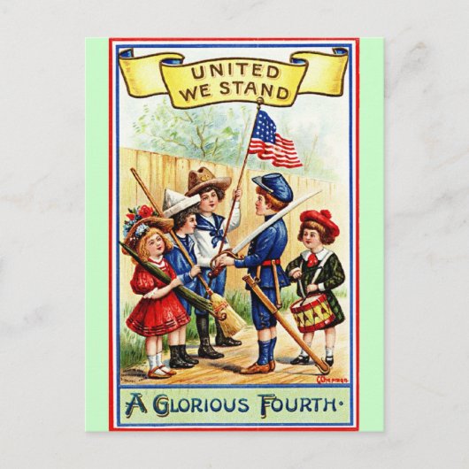 vereint stehen postkarte (Vorderseite)