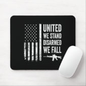 Vereint stehen wir entwaffnet, wir fallen - Waffen Mousepad (Mit Mouse)