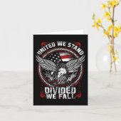 Vereint stehen wir gespalten wir fallen - Patrioti Karte (Gelbe Blume)