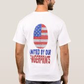 Vereint von unseren FingerPrints T-Shirt (Rückseite)
