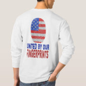 Vereint von unseren FingerPrints T-Shirt (Rückseite)