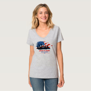Vereint   Women's V-Neck T-Shirt