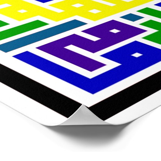 Vereinte Farben des Islam Poster (Ecke)