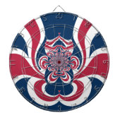 Vereinte Farben: Farbenfrohe globale Muster Dartscheibe (vorne)