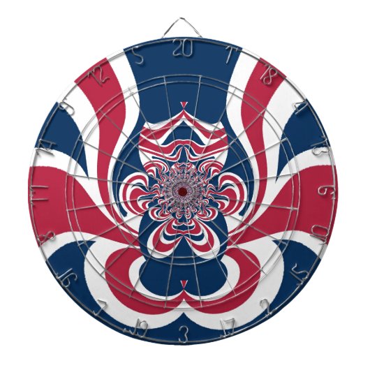 Vereinte Farben: Farbenfrohe globale Muster Dartscheibe (vorne)