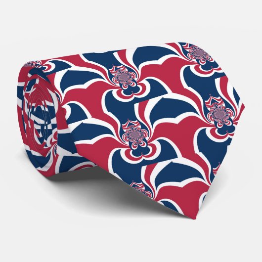 Vereinte Farben: Farbenfrohe globale Muster Krawatte (Gerollt)