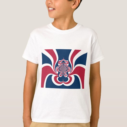 Vereinte Farben: Farbenfrohe globale Muster T-Shirt (Vorderseite)