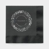 Vereinte Namen Datum Jahr Gold Servietten Mit Folie (Vorderseite)