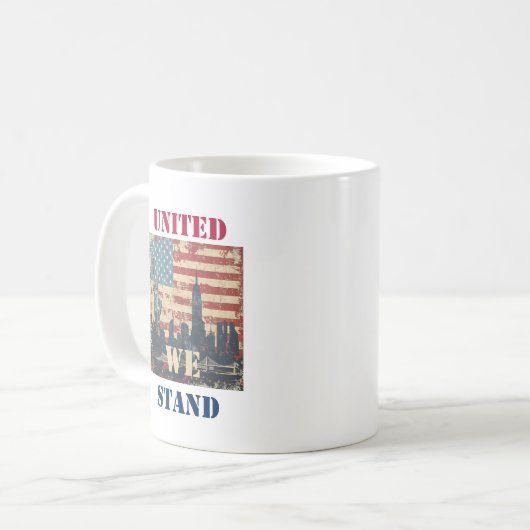 Vereinte Staaten | American Patriotic Design Kaffeetasse (Vorderseite Links)