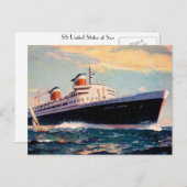 Vereinte Staaten auf See Postkarte (Vorne/Hinten)