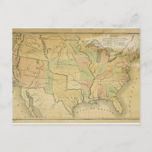 Vereinte Staaten einschließlich Western-Territorie Postkarte
