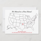 Vereinte Staaten erstellen neue Zuhause-Moving Ankündigung (Vorderseite)