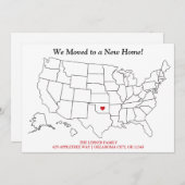 Vereinte Staaten erstellen neue Zuhause-Moving Ankündigung (Vorne/Hinten)