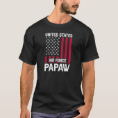 vereinte Staaten Luftwaffe Papa Veterans Day T-Shirt (Vorderseite)