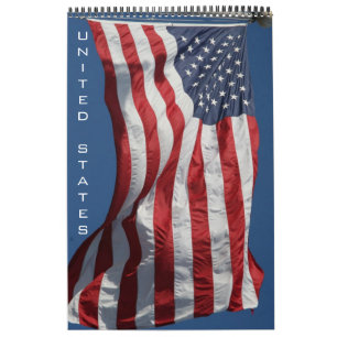 vereinte Staaten (mit Standorten) 2025 Kalender