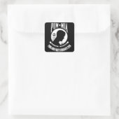 Vereinte Staaten POW-MIA Quadratischer Aufkleber (Tasche)