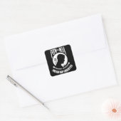 Vereinte Staaten POW-MIA Quadratischer Aufkleber (Umschlag)