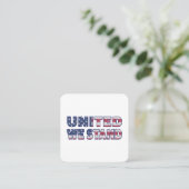 Vereinte Staaten Quadratische Visitenkarte (Stehend Vorderseite)