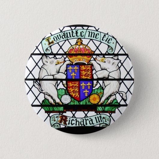 VEReintes Königreich BUNTGLAS RICHARD III Button (Vorderseite)