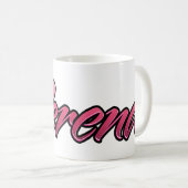 Verena faded pink Tasse Teetasse Kaffeetasse (VorderseiteRechts)