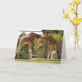 Verengungsgiraffenkarte Karte (Gelbe Blume)