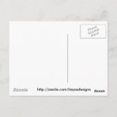 Vererbte, Abstrakte Kunstlandschaft Rote Bäume Postkarte (Rückseite)