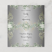 Vererbte Blüten: Silberakzente und Gildenkönige Platzkarte (Außenseite Aufgefaltet)