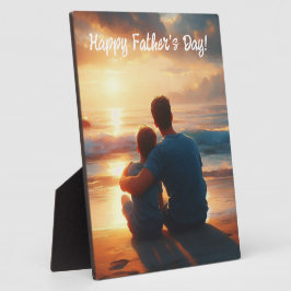 Vererbte Momente - Liebe eines Vaters bei Sonnenun Fotoplatte