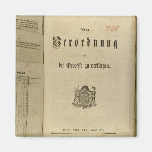 Verfahren von 1776 magnet (Vorne)