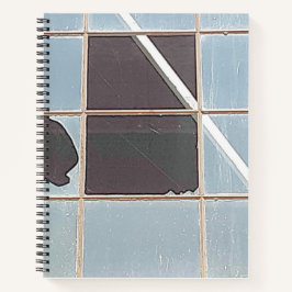 Verfall der städtischen Umwelt - Zerbrochenes indu Notizblock