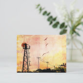 Verfall städtischer Graffiti Postkarte (Stehend Vorderseite)