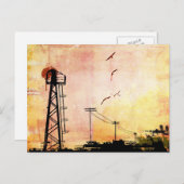 Verfall städtischer Graffiti Postkarte (Vorne/Hinten)