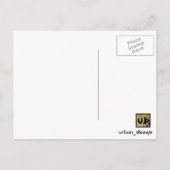 Verfall städtischer Graffiti Postkarte (Rückseite)