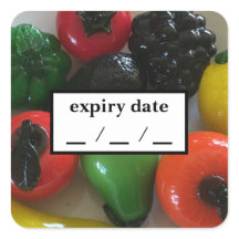 Verfalldatum (Verwendung durch Aufkleber)