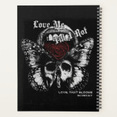 Verfallende Liebe - Gothic Streetwear Design Planer (Rückseite)