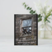 Verfallene altes Zuhauseeinzigartige Ankündigungspostkarte (Stehend Vorderseite)