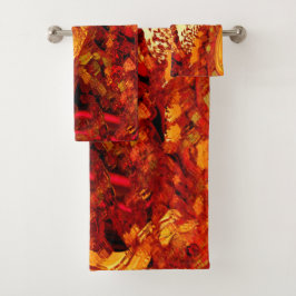 Verfärbt auf Korallenkarnivalmaske Badhandtuch Set