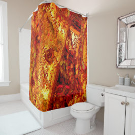 Verfärbt auf Korallenkarnivalmaske Duschvorhang