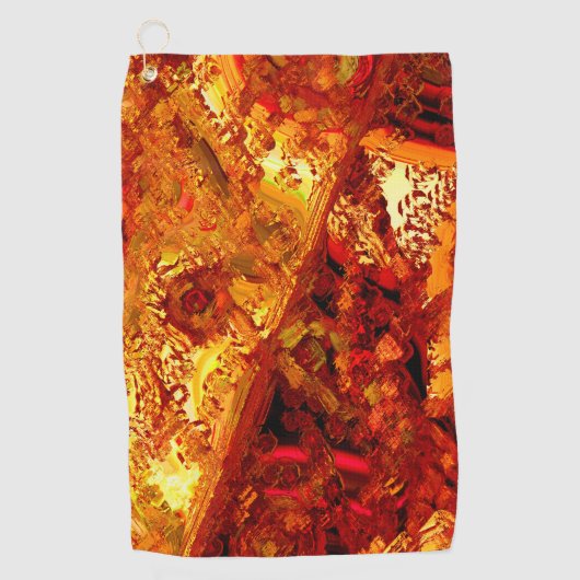 Verfärbt auf Korallenkarnivalmaske Golfhandtuch (Vorderseite)