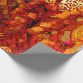 Verfärbt bis rötlich-orange Karnevalmaske Geschenkpapier (Ecke)