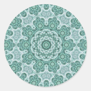 Verfärbung in aquamarinem Aufkleber