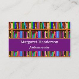 Verfasser-/Autorn-Buch-Werbeaktion-Regal-Muster Visitenkarte