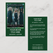 Verfasser-Autorn-Bucheinband-Grün oder Visitenkarte (Vorne/Hinten)