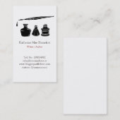 Verfasser-Autorn-elegantes berufliches Visitenkarte (Vorne/Hinten)