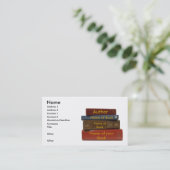 Verfasser-Autorn-Romanautor-Buch-Visitenkarte Visitenkarte (Stehend Vorderseite)