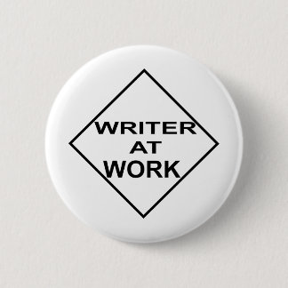 Verfasser bei der Arbeit - Geschenk für Verfasser Button